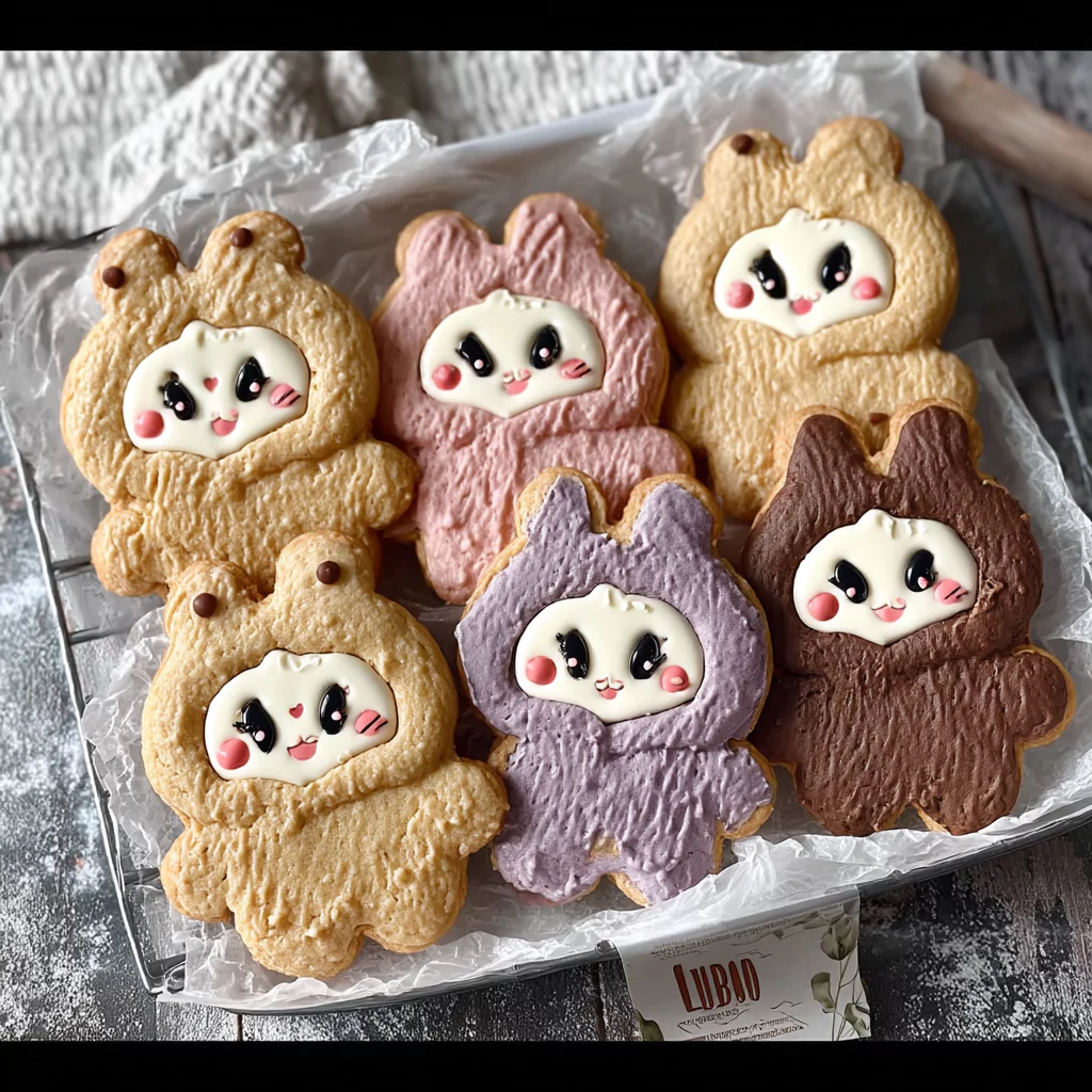 Labubu cookies gift box for party or holiday