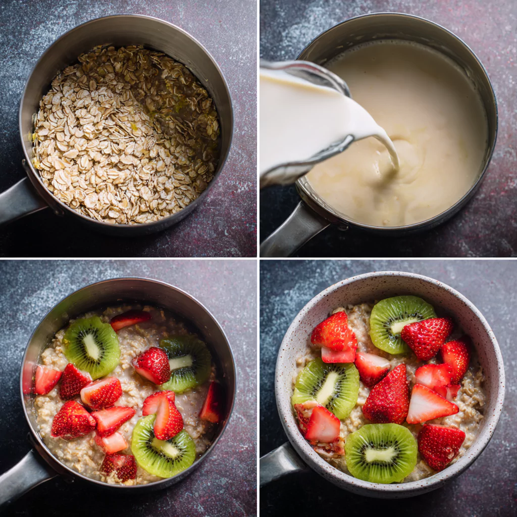 step-by-step guide to making low FODMAP porridge recipe