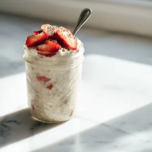 Overnight oats low FODMAP in a jar