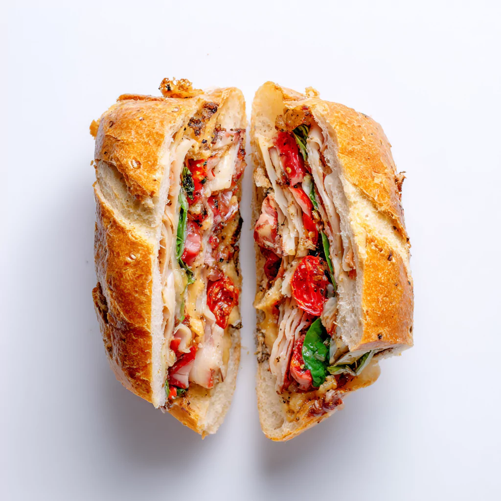 Best chopped Italian sandwich sliced