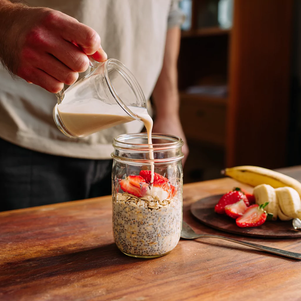 How to make low FODMAP overnight oats