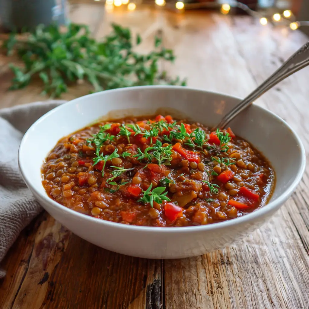 Low FODMAP slow cooker beef chili with lentils