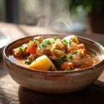 Low FODMAP slow cooker chicken and vegetable stew