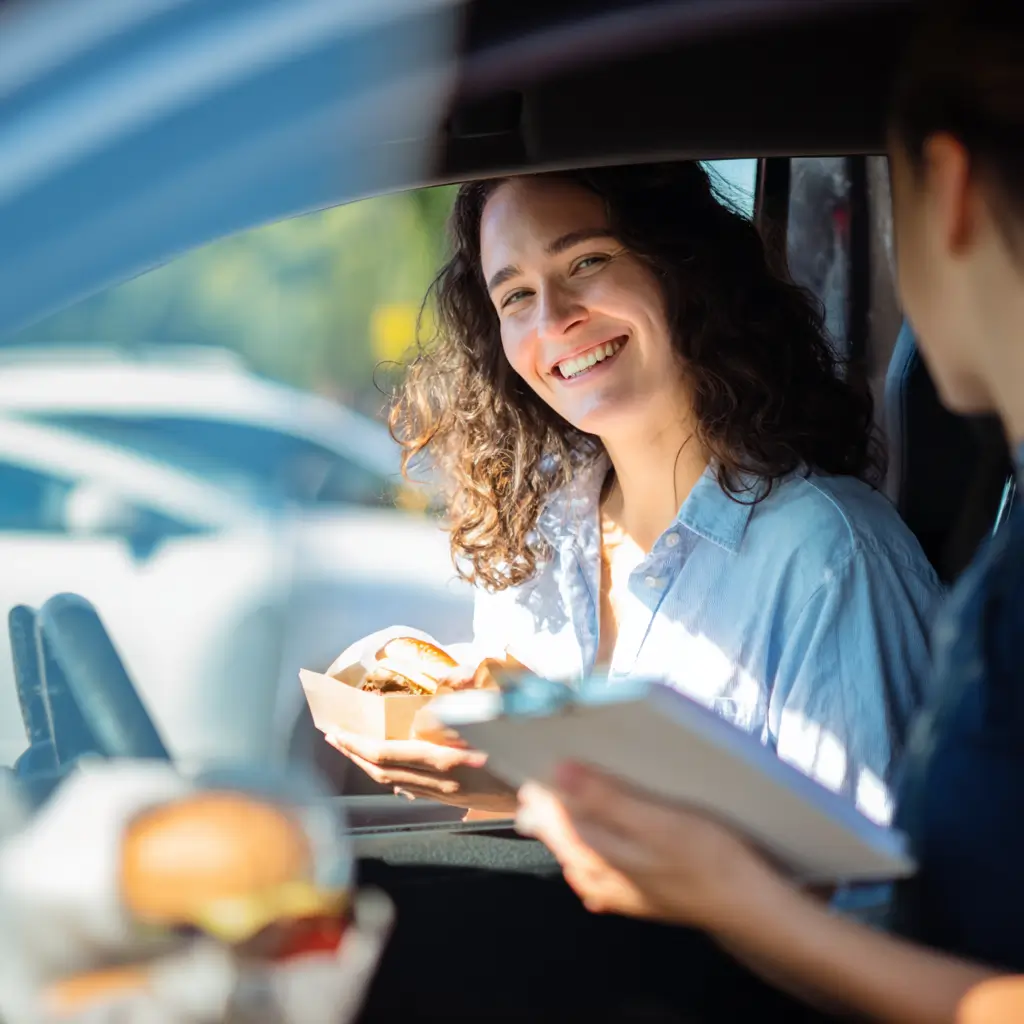 Ordering low FODMAP fast food with custom modifications at a drive-thru