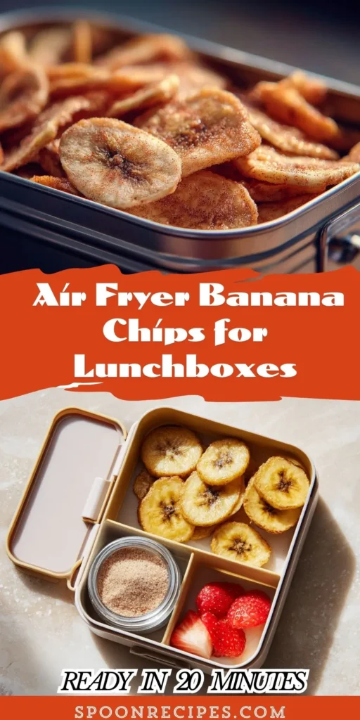 Air Fryer Banana Chips for Lunchboxes