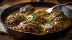 Salisbury steak skillet with gravy
