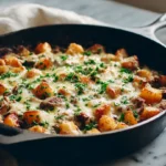 One-Pan Creamy Meat & Potato Skillet