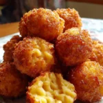 Delicious Fried Mac and Cheese Bites served on a platter
