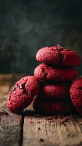 Delicious red velvet cookies made with red velvet cake mix