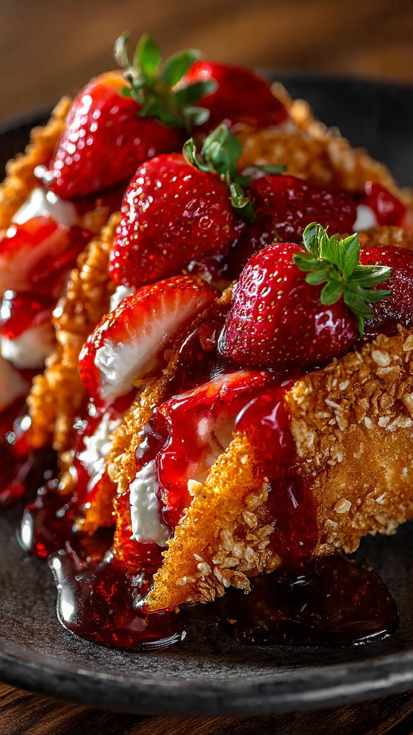 Delicious chocolate-covered strawberries on a elegant plate.
