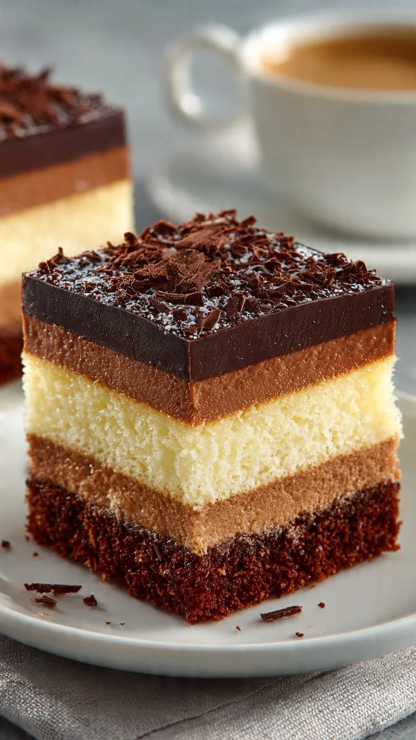 Deliciously layered Italian Love Cake with rich flavors and a romantic touch.