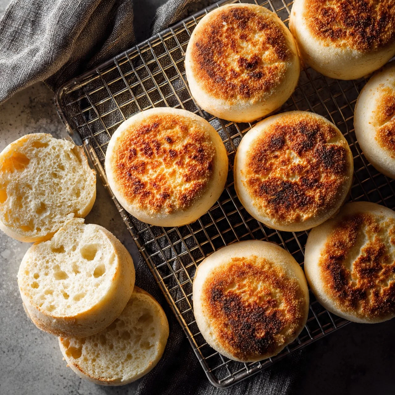 Sourdough English Muffins