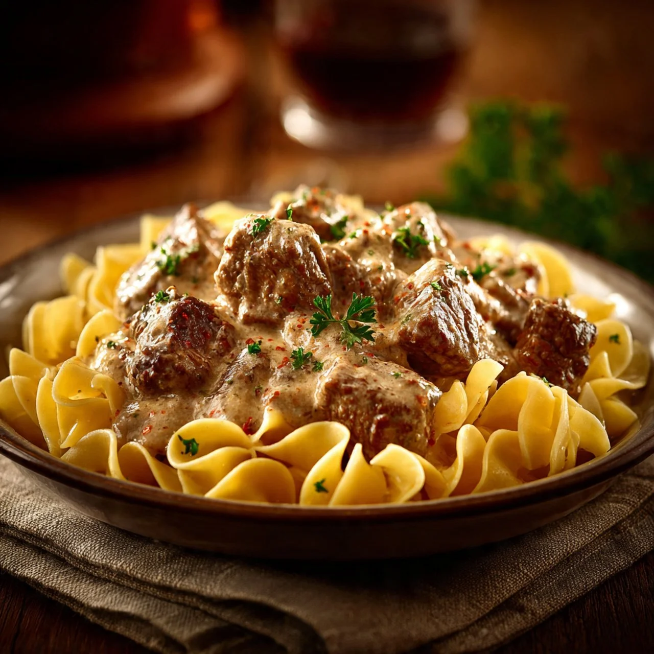 Crock Pot Beef Stroganoff