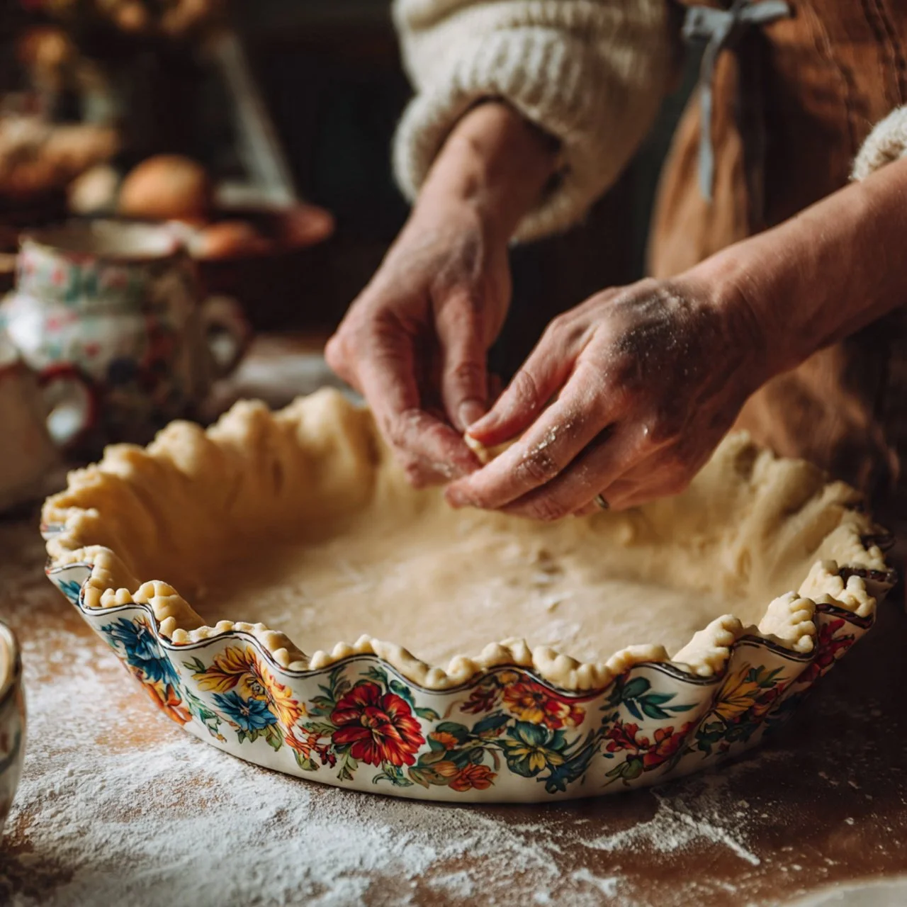 Easy sourdough discard pie crust recipe with ingredients and preparation steps
