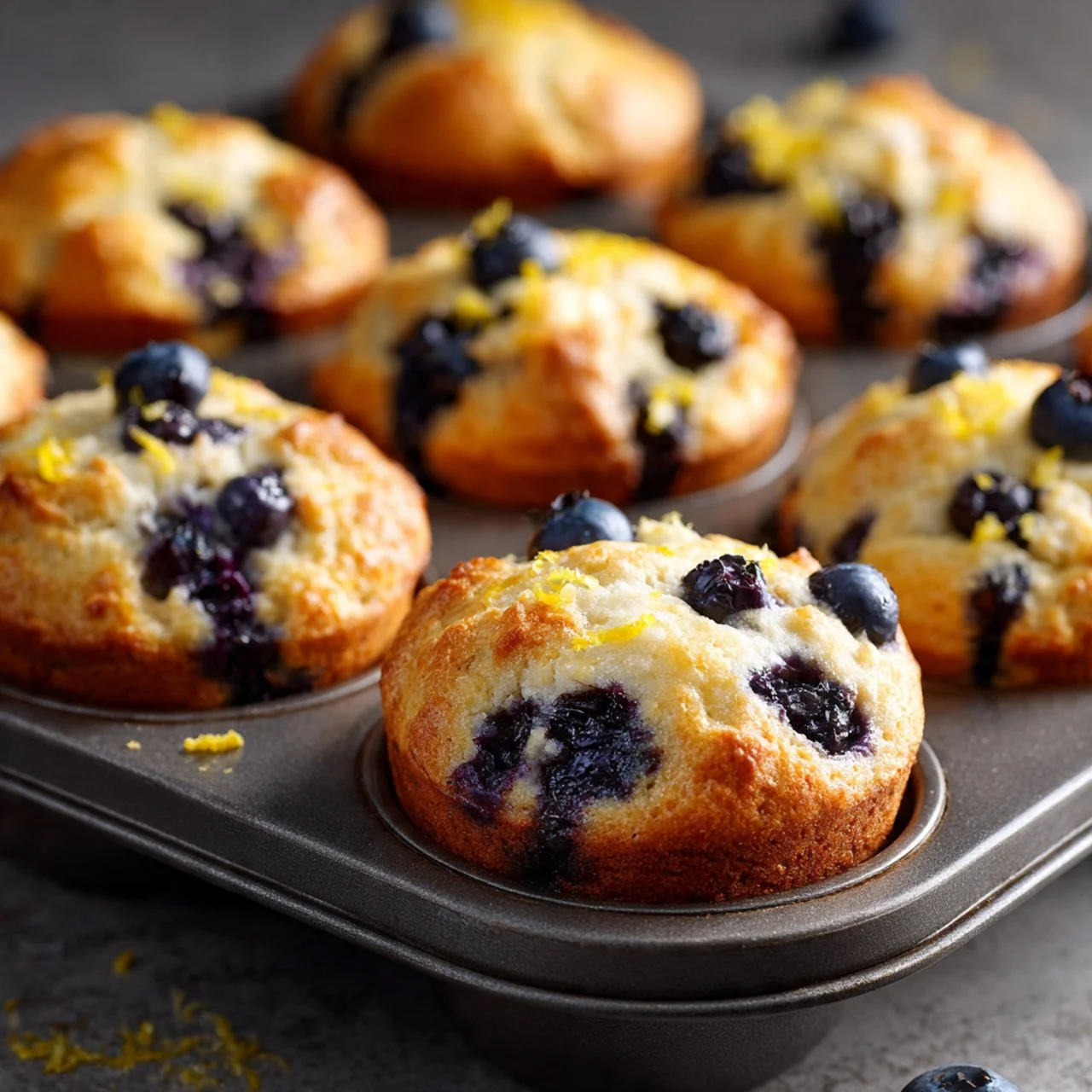 Blueberry and Lemon Zest Cottage Cheese Bites