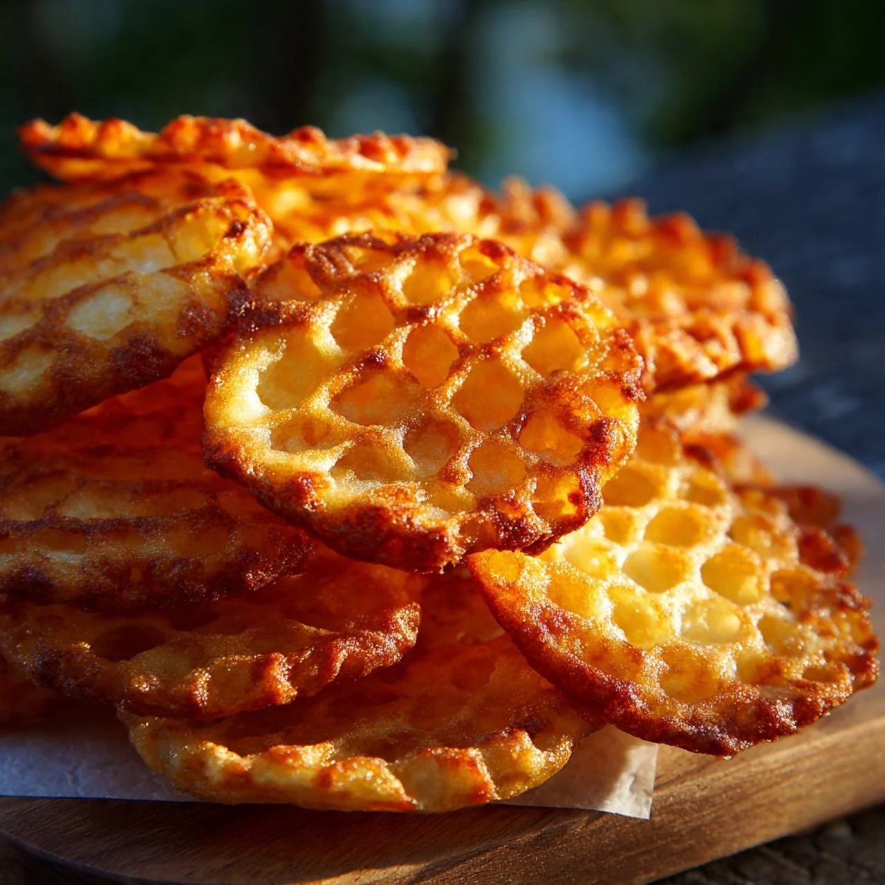 Crispy Cottage Cheese Chips