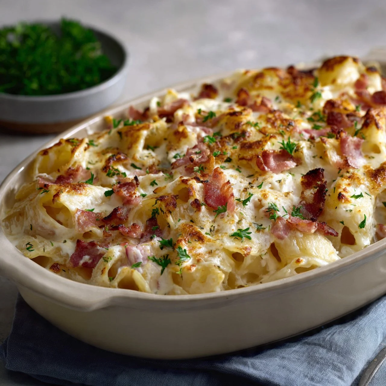 Crazy Good Casserole dish ready to serve