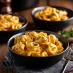 Delicious CrockPot Chicken Tortellini dish served in a bowl
