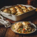 Delicious chicken casserole baked with veggies and cheese, perfect for hearty meals