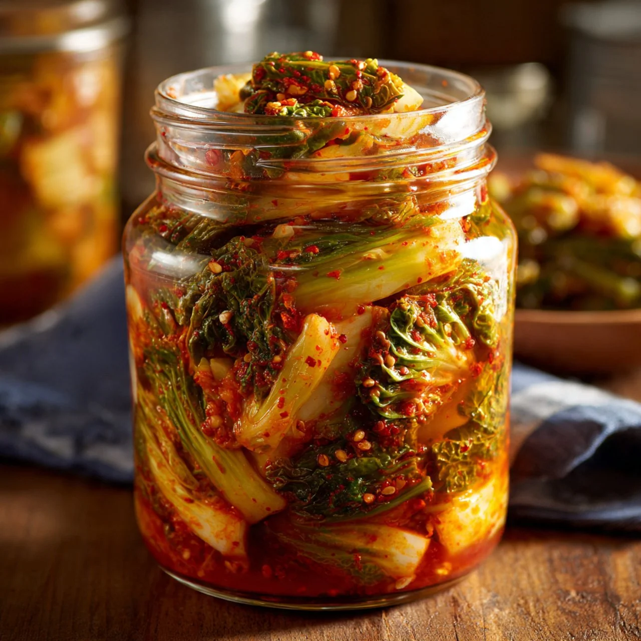 A bowl of homemade easy and delicious kimchi with vibrant colors and textures.