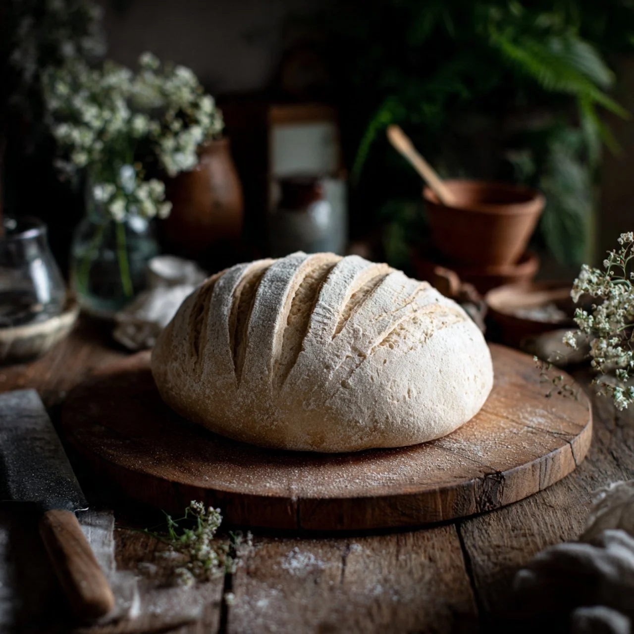 Beautifully crafted sourdough bread art showcasing intricate designs and textures.