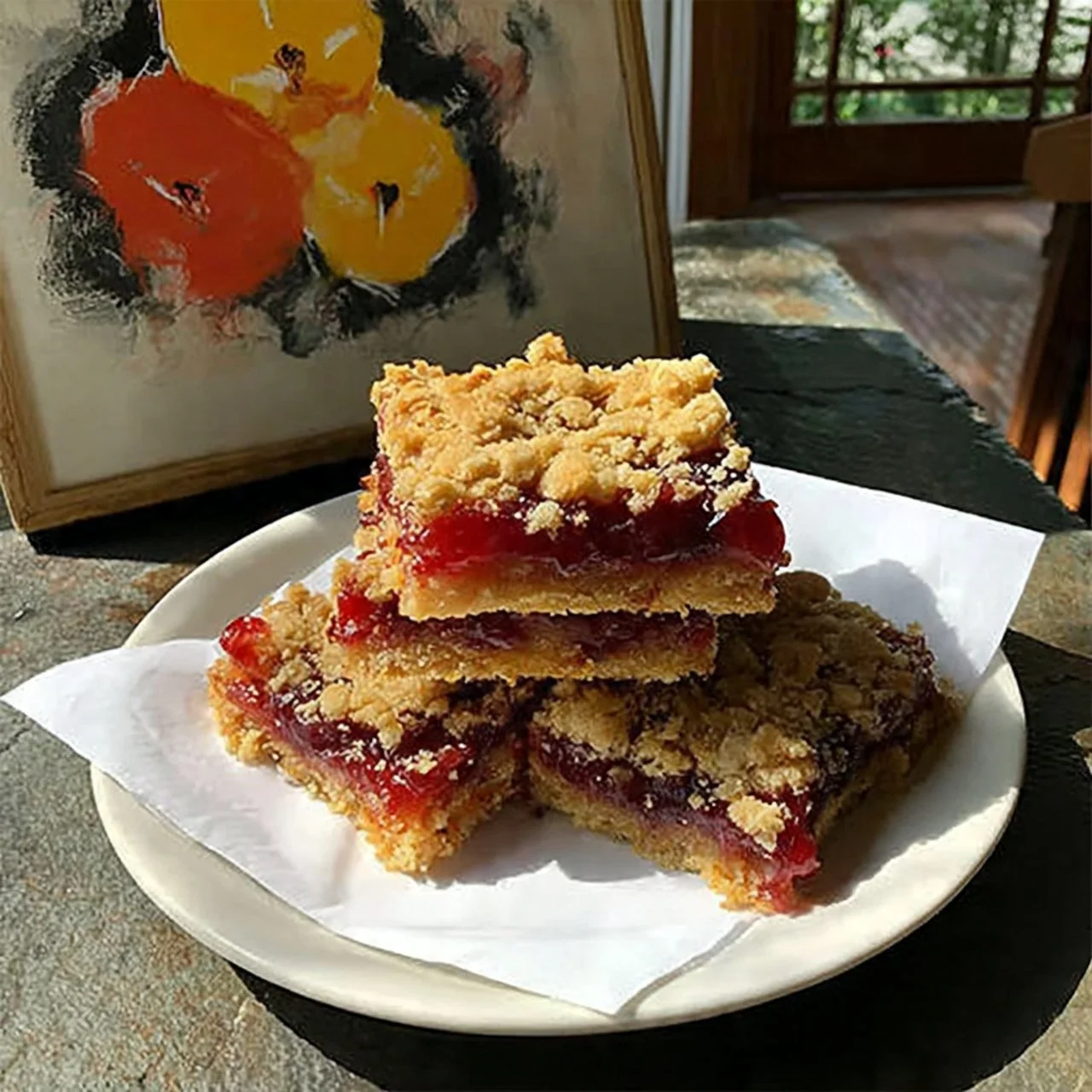 Delicious homemade cherry pie bars baked to perfection with a golden crust.