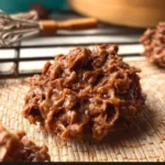 Delicious Chocolate and Peanut Butter Keto No Bake Cookies on a plate