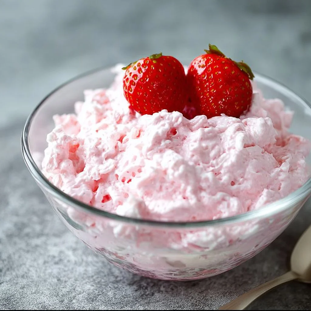 Delicious Cottage Cheese Jello Salad served in a bowl with colorful fruit