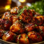 Delicious Cowboy Butter Chicken Bites served on a plate