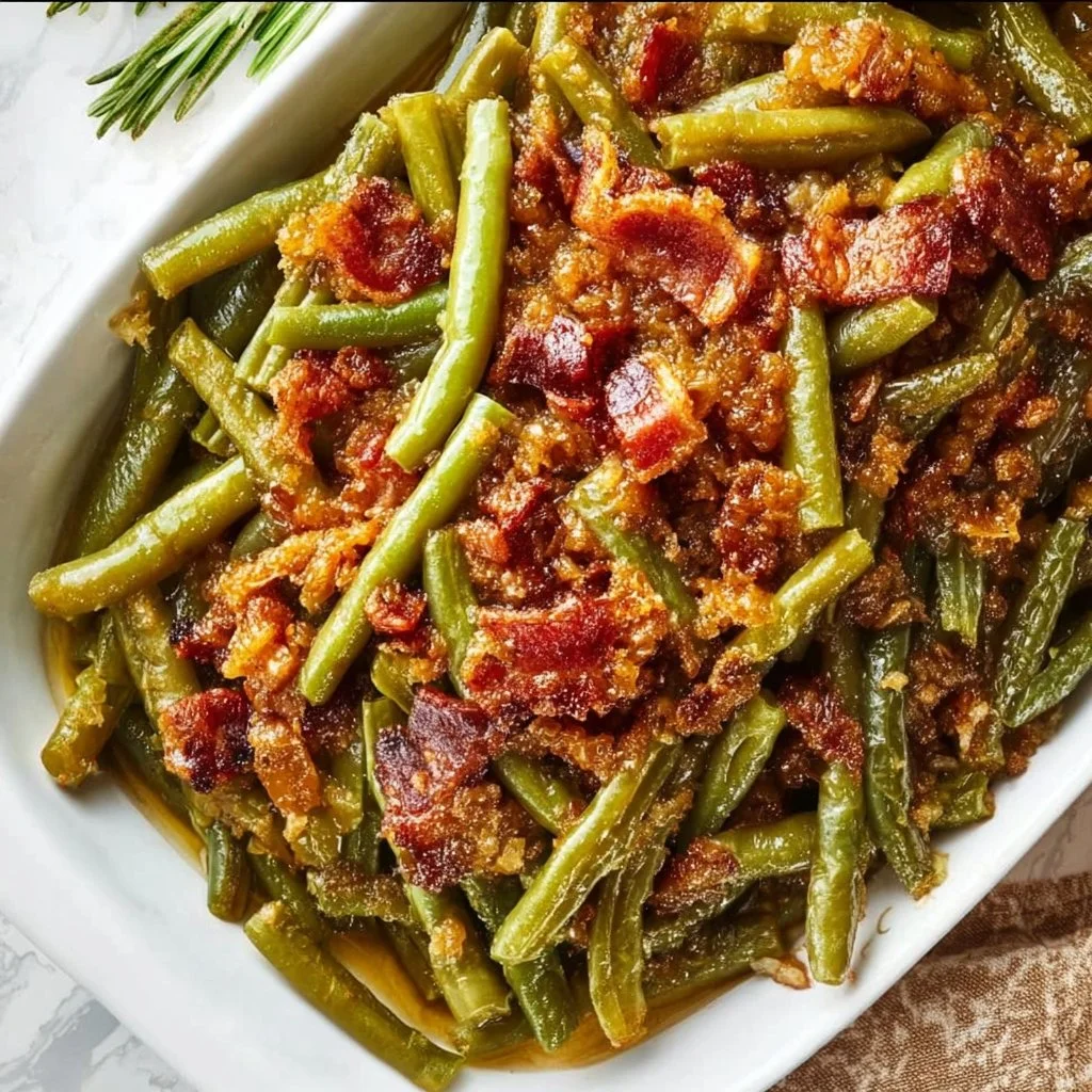 Delicious crack green beans recipe with fresh ingredients