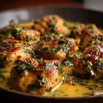 Creamy Keto Tuscan Chicken with Spinach served in a bowl