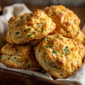 Garlic and herb sourdough biscuits fresh out of the oven