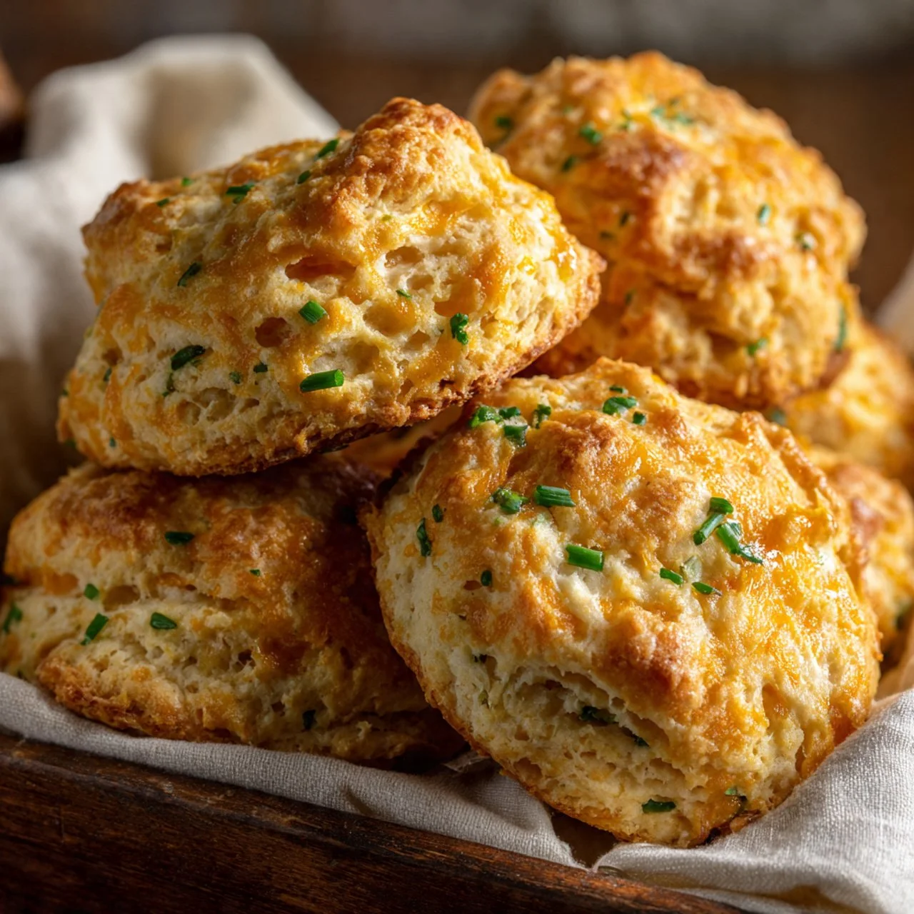 Garlic and herb sourdough biscuits fresh out of the oven