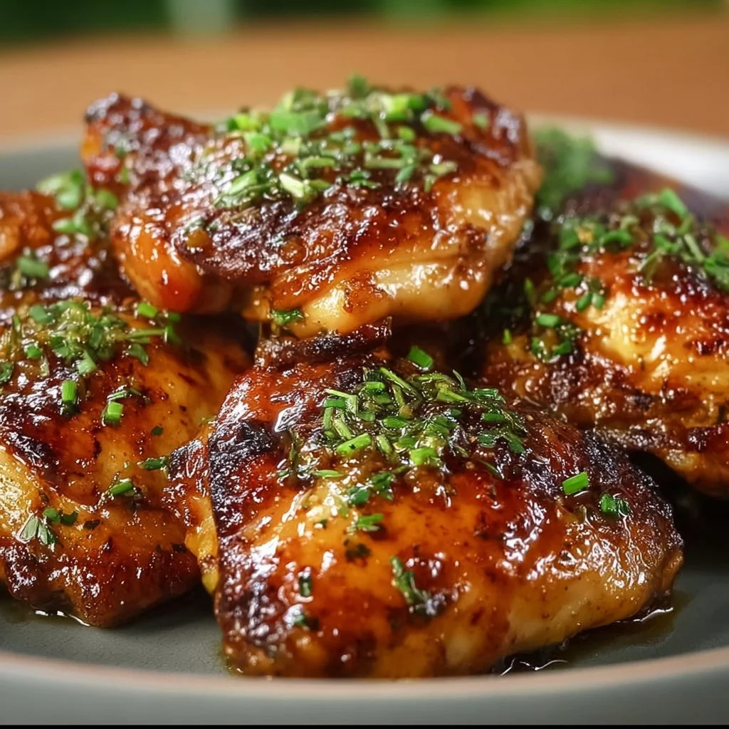 Honey mustard chicken dish with green beans