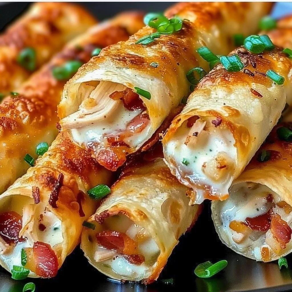 Keto Chicken Bacon Ranch Taquitos on a plate