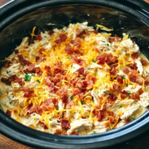 Creamy Keto Crack Chicken cooked in a Crock Pot