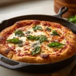 Homemade sourdough pizza crust fresh out of the oven