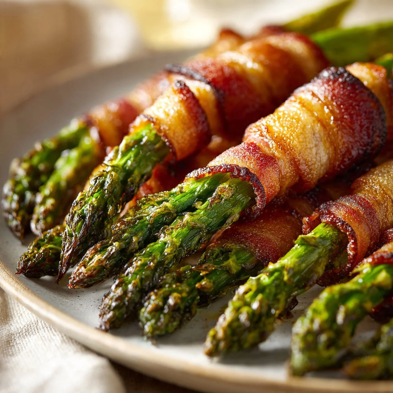 Crispy Beef Bacon Asparagus