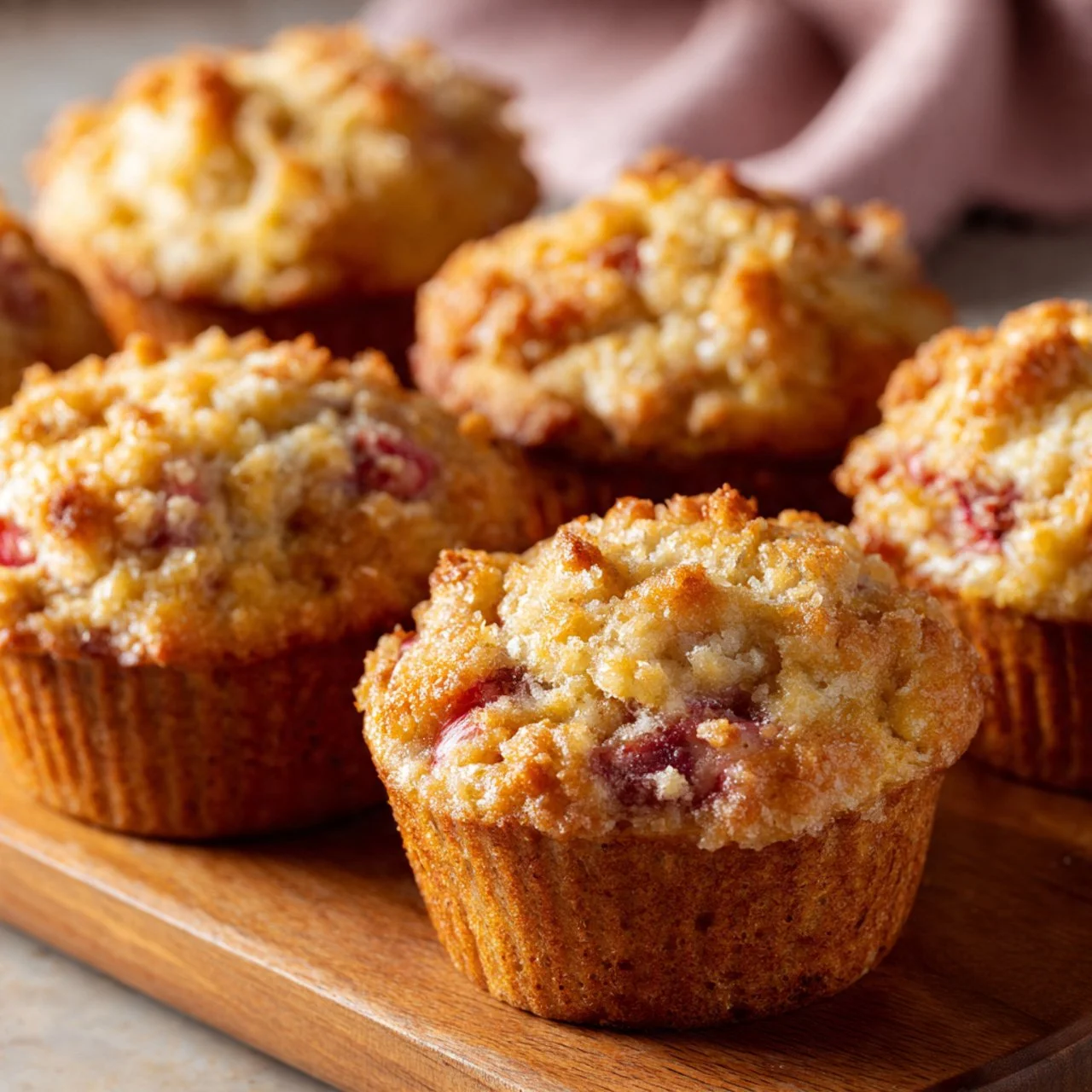 Rhubarb Muffins with Buttermilk