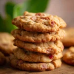 Delicious Brown Sugar Rhubarb Cookies on a plate, perfect for any dessert lover