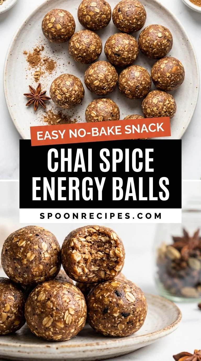 Delicious Chai Spice Energy Balls packed with flavor and nutrition