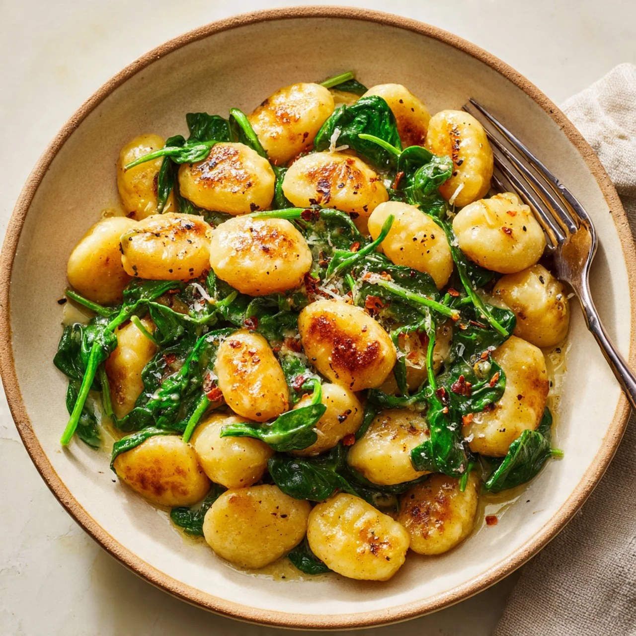 Creamy miso butter beans served in a bowl