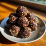 Double Chocolate Peanut Butter Energy Balls for a healthy snack