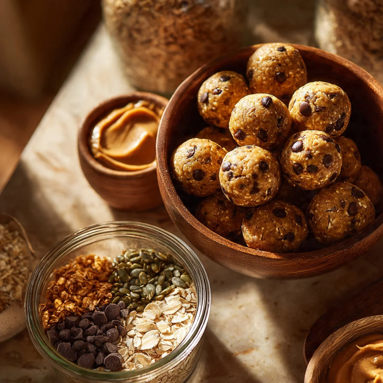 Flax Chia Seed Energy Bites for a healthy snack option