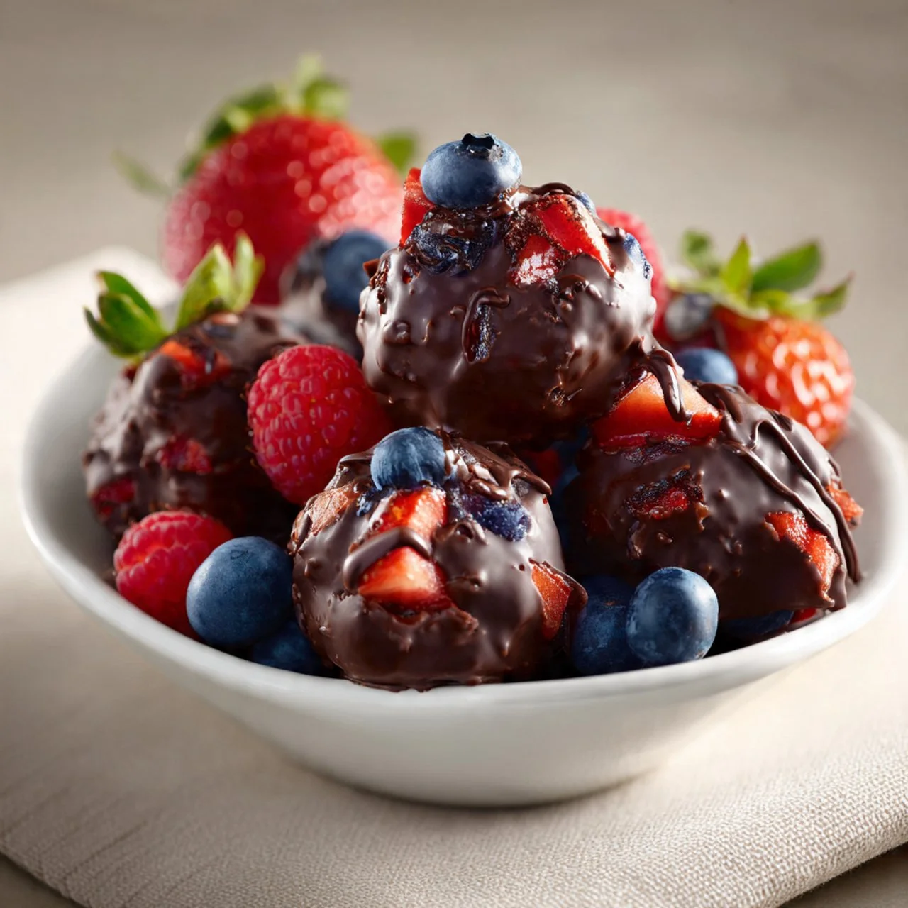 A bowl of frozen yogurt clusters with colorful toppings, showcasing a delicious dessert.