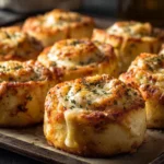 Delicious and guilt-free low-calorie pizza rolls on a plate