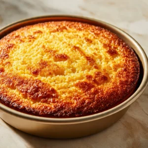 Delicious honey sourdough cornbread served on a wooden plate