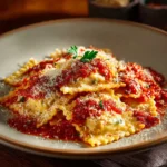 Delicious slow cooker lasagna with layers of pasta, cheese, and rich sauce