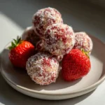 Strawberry Shortcake Protein Bites, a healthy and tasty snack option.