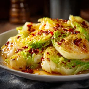 Delicious Chinese fried cabbage made with four simple ingredients